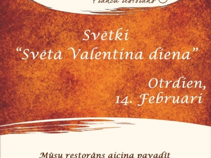 Valentīna diena  franču restorānā „RATATUI”(ARHĪVS)